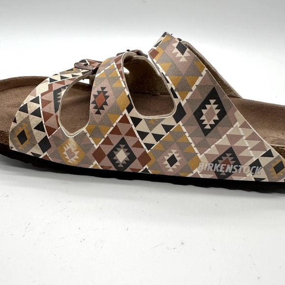 Women's BIRKENSTOCK Florida Fresh Vegan Aztec Ethno Mocha Birko Flor 41 US 10.5 - Picture 8 of 10